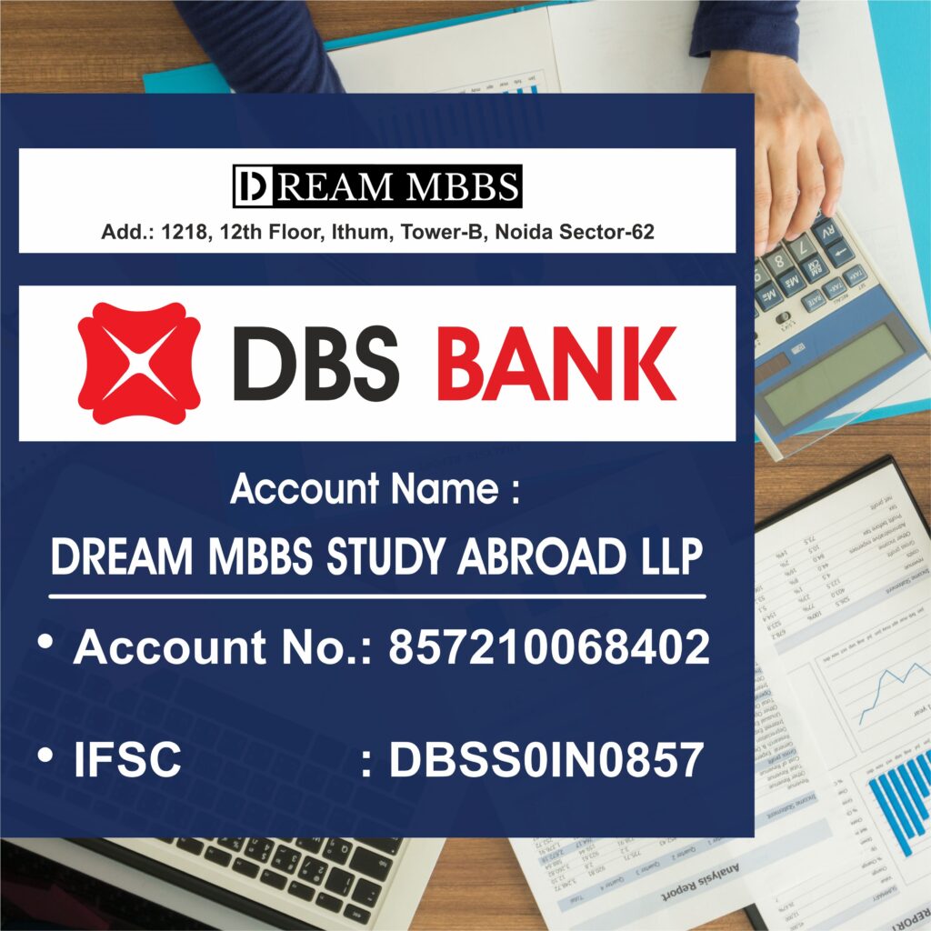 Official Bank Account of DREAM MBBS STUDY ABROAD LLP