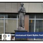 Statue in the campus of Immanuel Kant Baltic Federal University, Russia