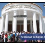 Gathering of students and teachers in Kabardino Balkarian State University, Russia