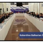 During meeting time in international department of Kabardino Balkarian State University, Russia