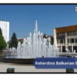 Inside the campus of Kabardino Balkarian State University, Russia