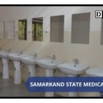 wash basin in hostel no 1 of Samarkand State Medical University