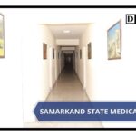corridor in hostel no 1 in Samarkand State Medical University