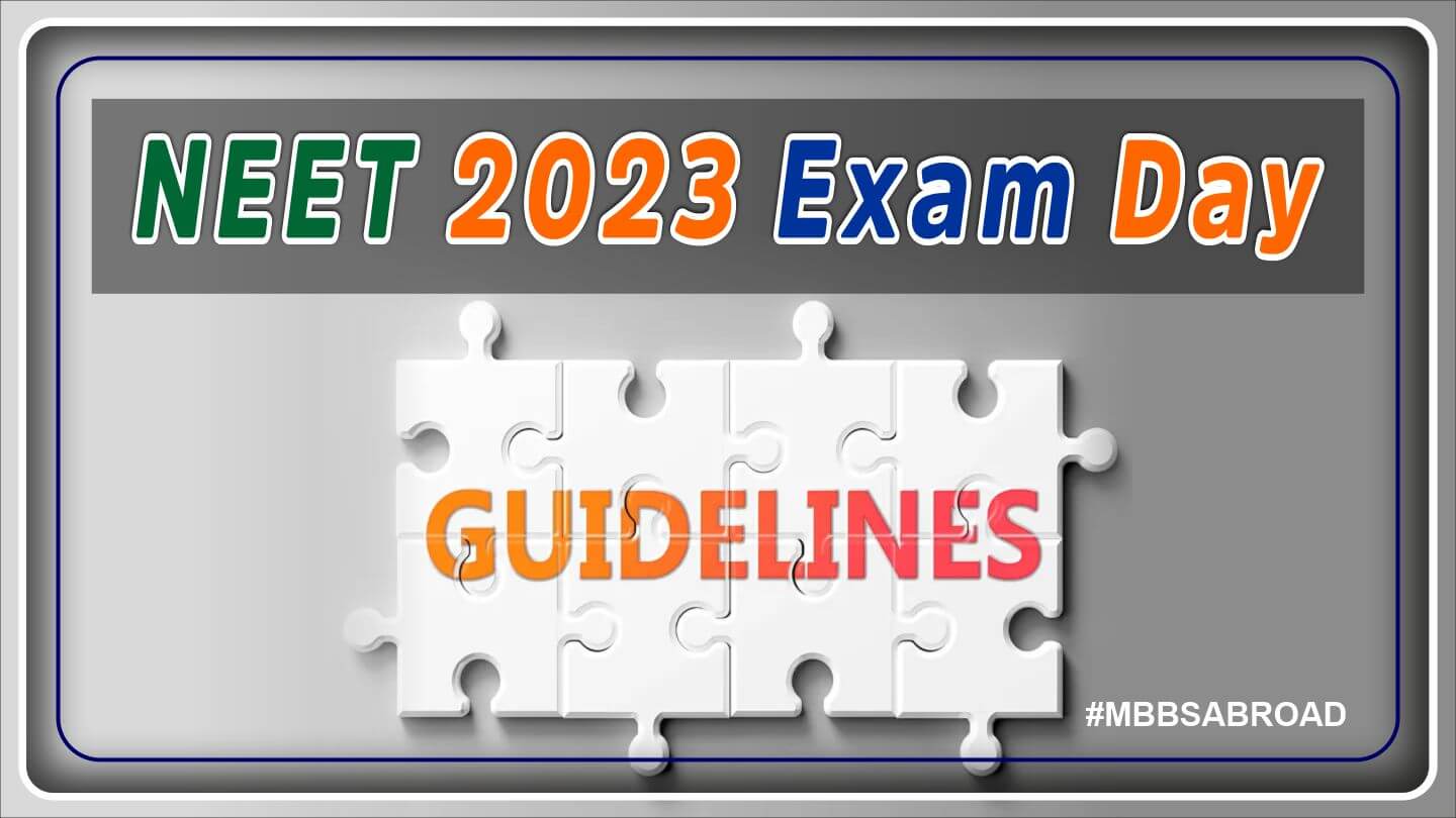 NEET 2023 Exam day guidelines